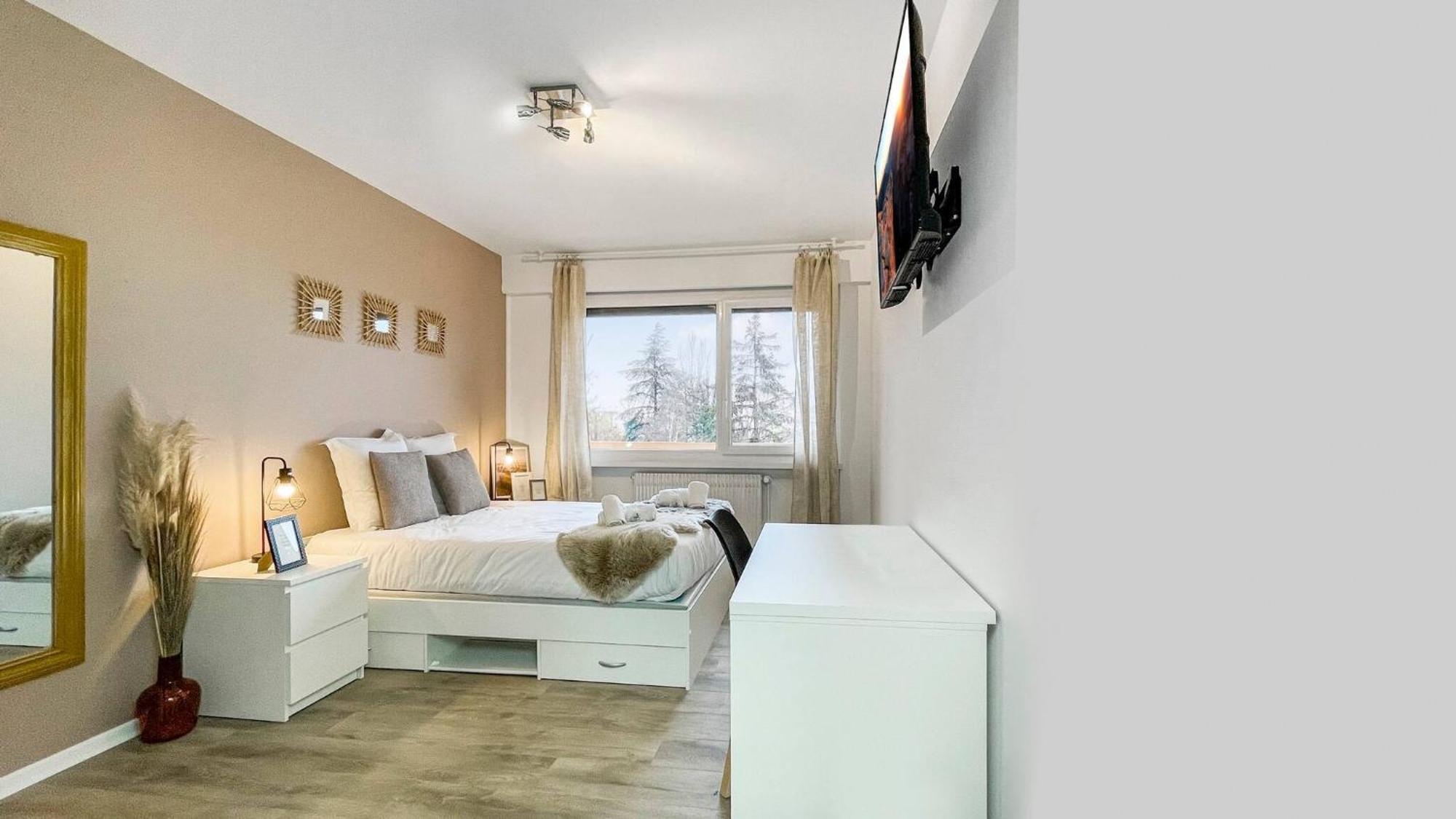 Homey La Coloc Mugi - Colocation Haut De Gamme - Chambres Privees - Balcon - Wifi Et Netflix - Proche Transports Commun Annemasse Esterno foto