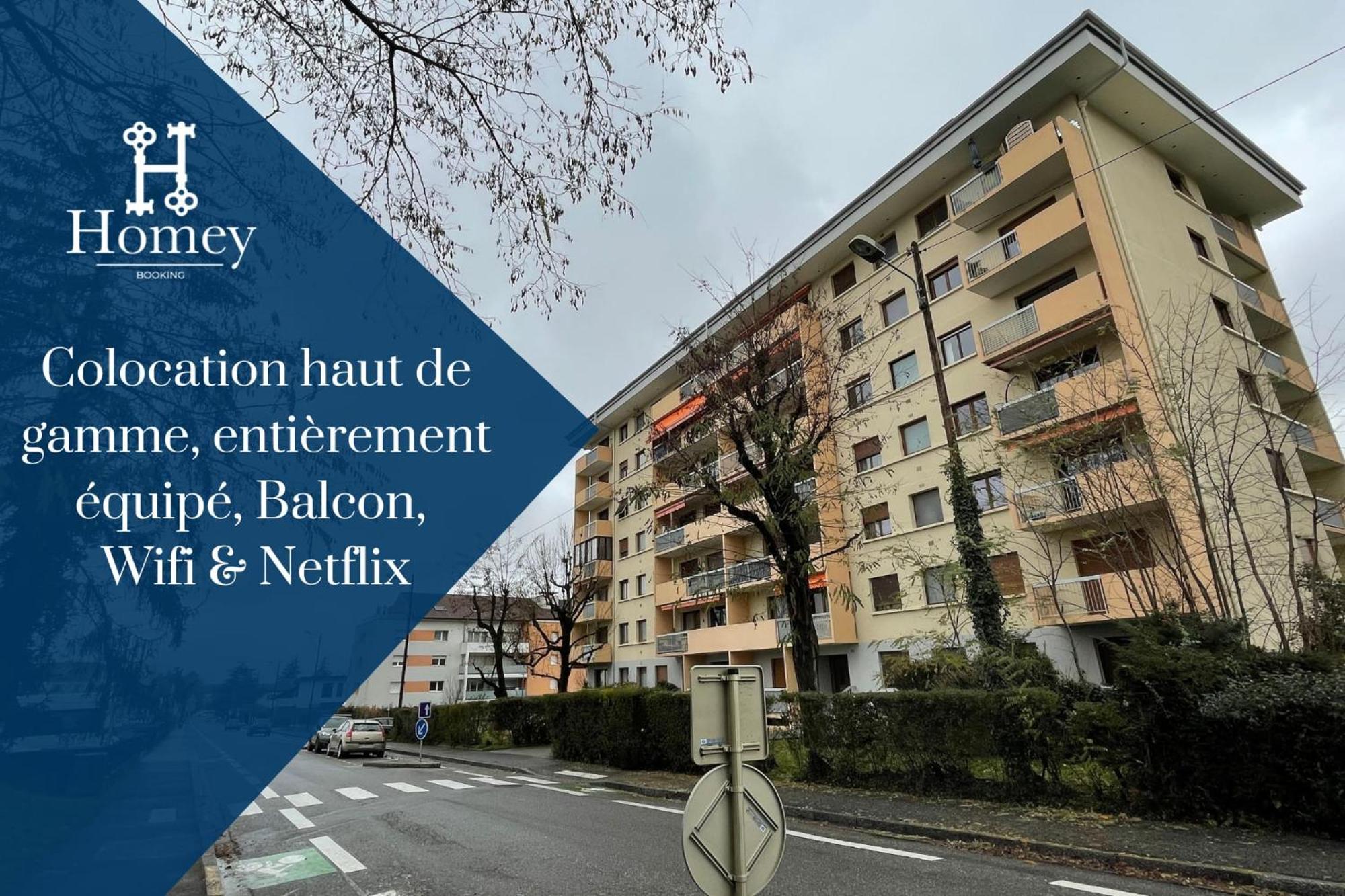Homey La Coloc Mugi - Colocation Haut De Gamme - Chambres Privees - Balcon - Wifi Et Netflix - Proche Transports Commun Annemasse Esterno foto