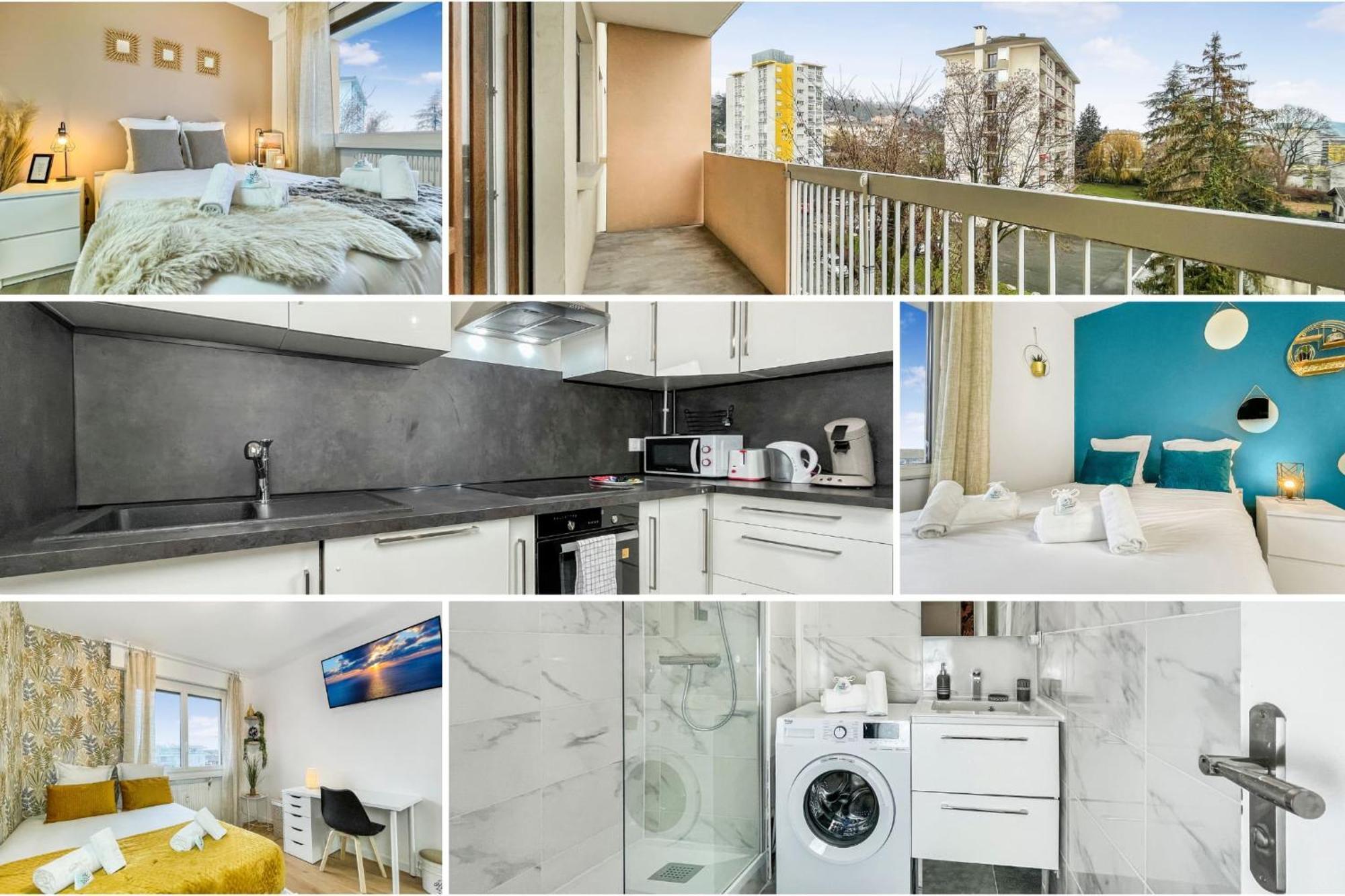 Homey La Coloc Mugi - Colocation Haut De Gamme - Chambres Privees - Balcon - Wifi Et Netflix - Proche Transports Commun Annemasse Esterno foto